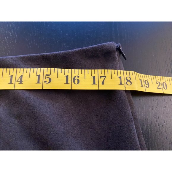 J. Jill Skirt‎ Womens Size 12 Espresso Soft Side Zip Knee Length Classic Luxury - Picture 11 of 16